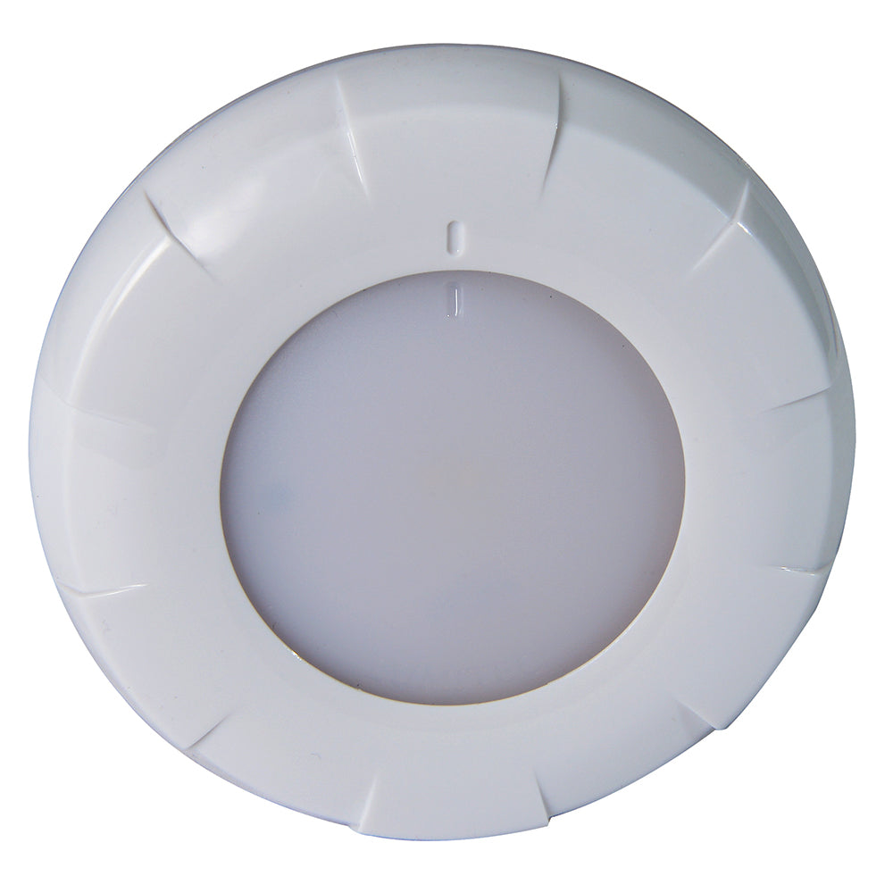 LUMITEC AURORA LED DOME LIGHT - WHITE FINISH - WHITE/RED DIMMING