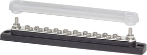 BLUE SEA 2312, 150 AMPERE COMMON BUSBAR 20 X 8-32 SCREW TERMINAL WITH COVER