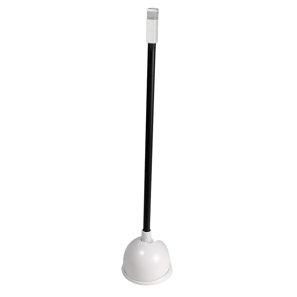 LUMITEC CONTOUR ANCHOR LIGHT - 12" - BLACK SHAFT WHITE BASE